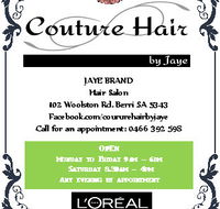 Couture Hair by Jaye - Adelaide Hairdresser