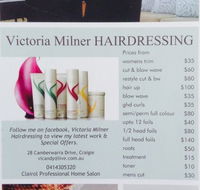 Victoria Milner Hairdressing - Adelaide Hairdresser
