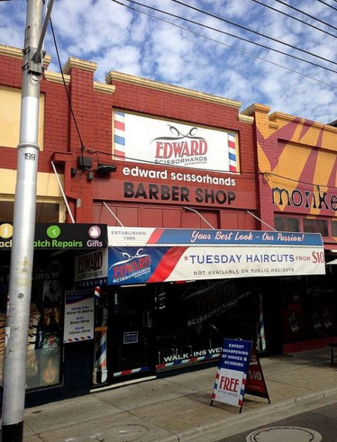 Edward Scissorhands Barber Shop - Adelaide Hairdresser 0