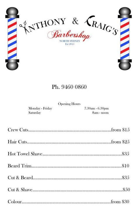 Anthony & Craig's Barbershop - Adelaide Hairdresser 0